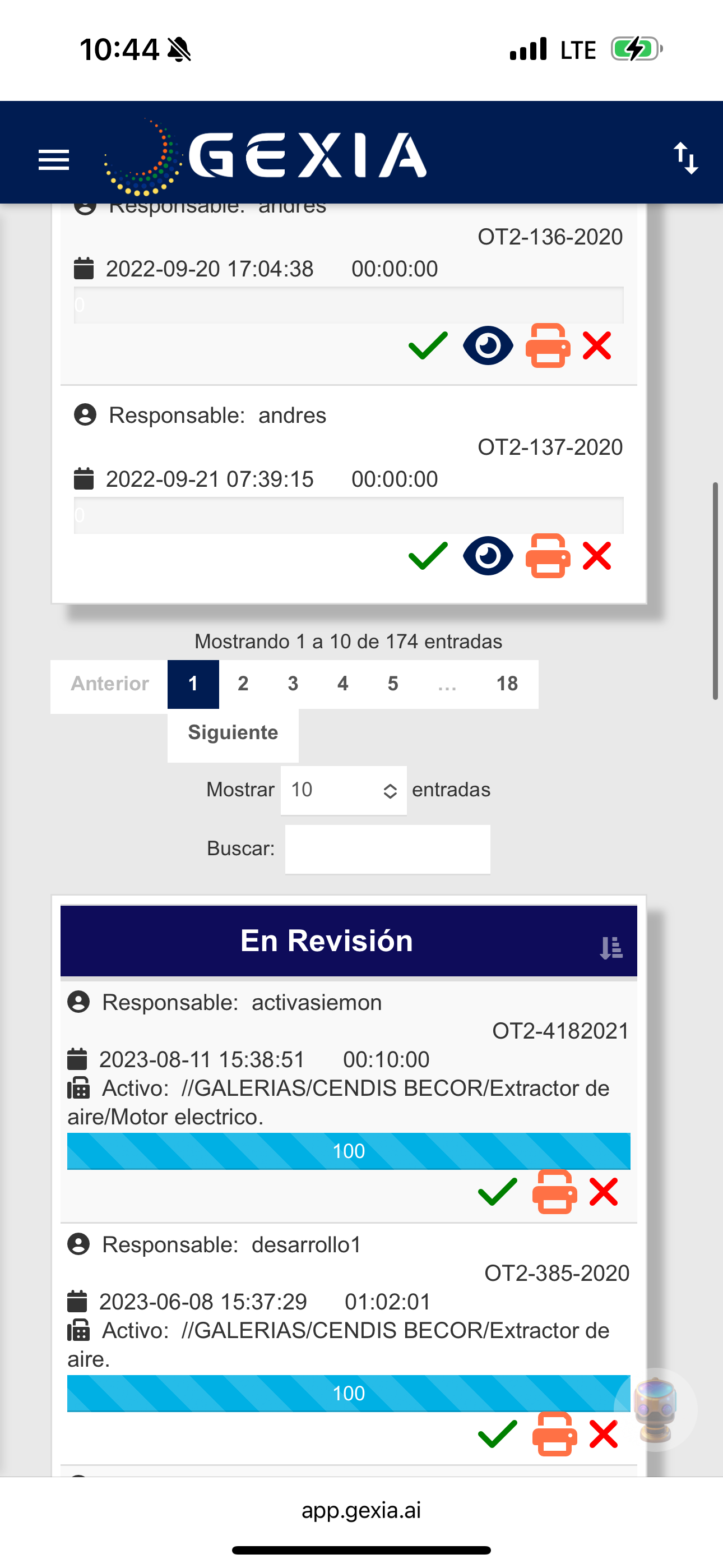 App Móvil Gexia
